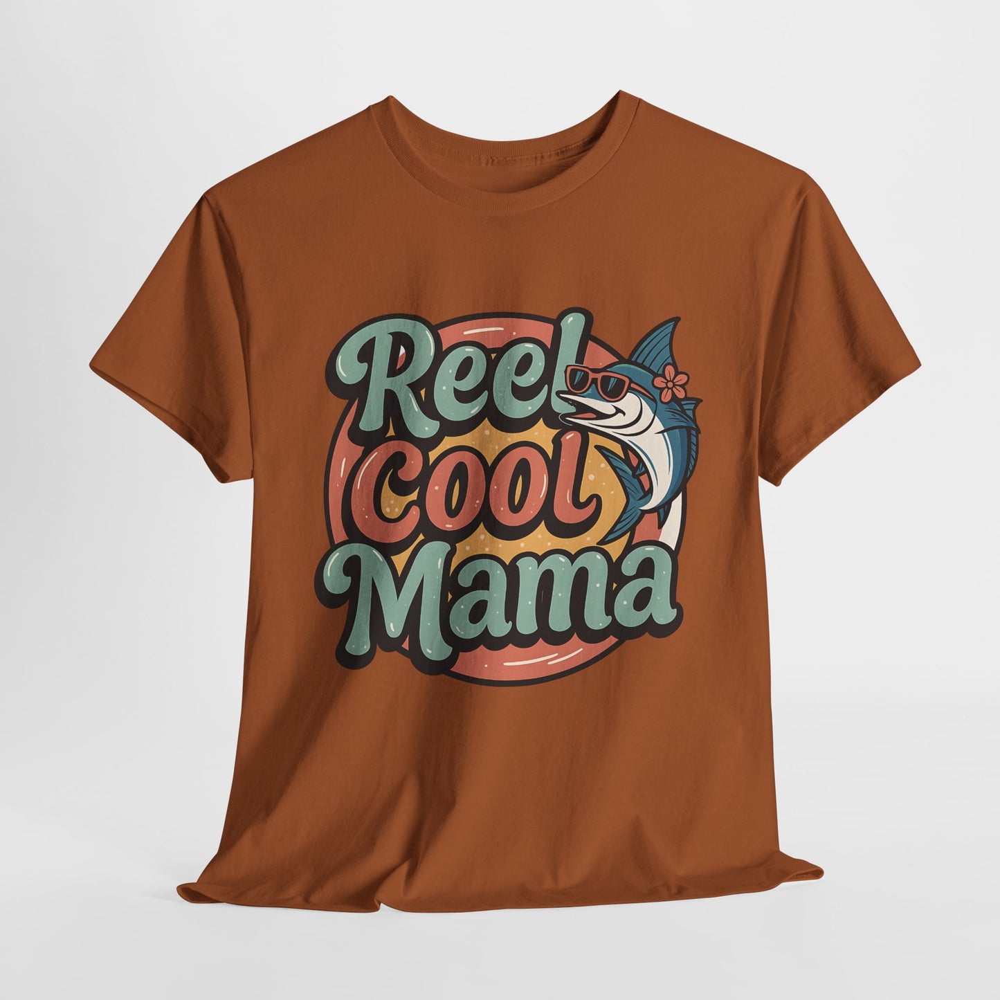 Reel Cool Mama Unisex Heavy Cotton Tee - Fun Fishing Graphic T-Shirt