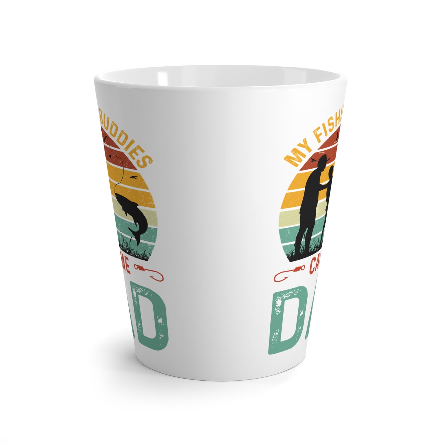Fishing Buddies Latte Mug - Perfect Gift for Fishing Dads