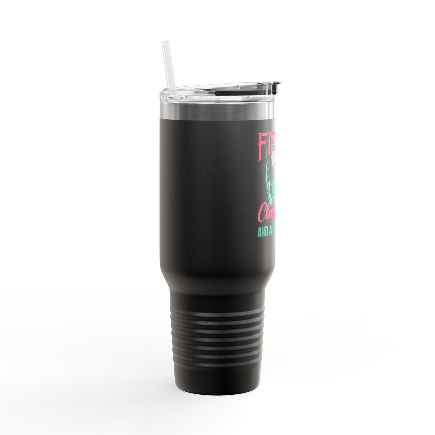 Fishing Queen Insulated Travel Mug - 40oz, Classy Sassy Design