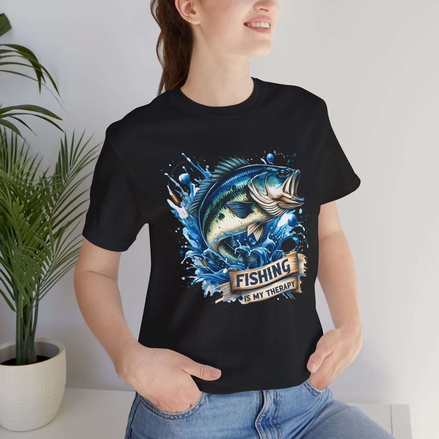 Fishing Is My Therapy Unisex Tee