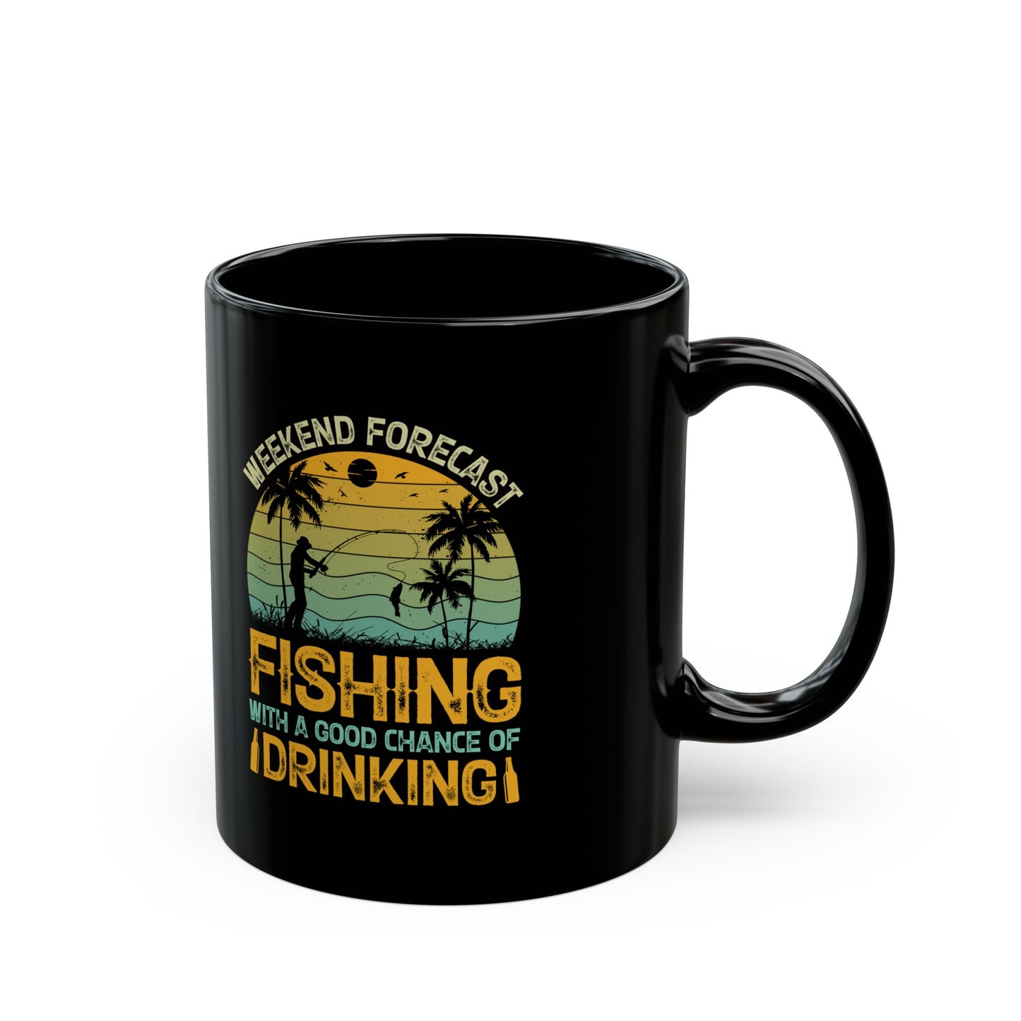 Weekend Forecast Fishing Mug - 11oz & 15oz - Perfect for Fishermen & Outdoor Lovers