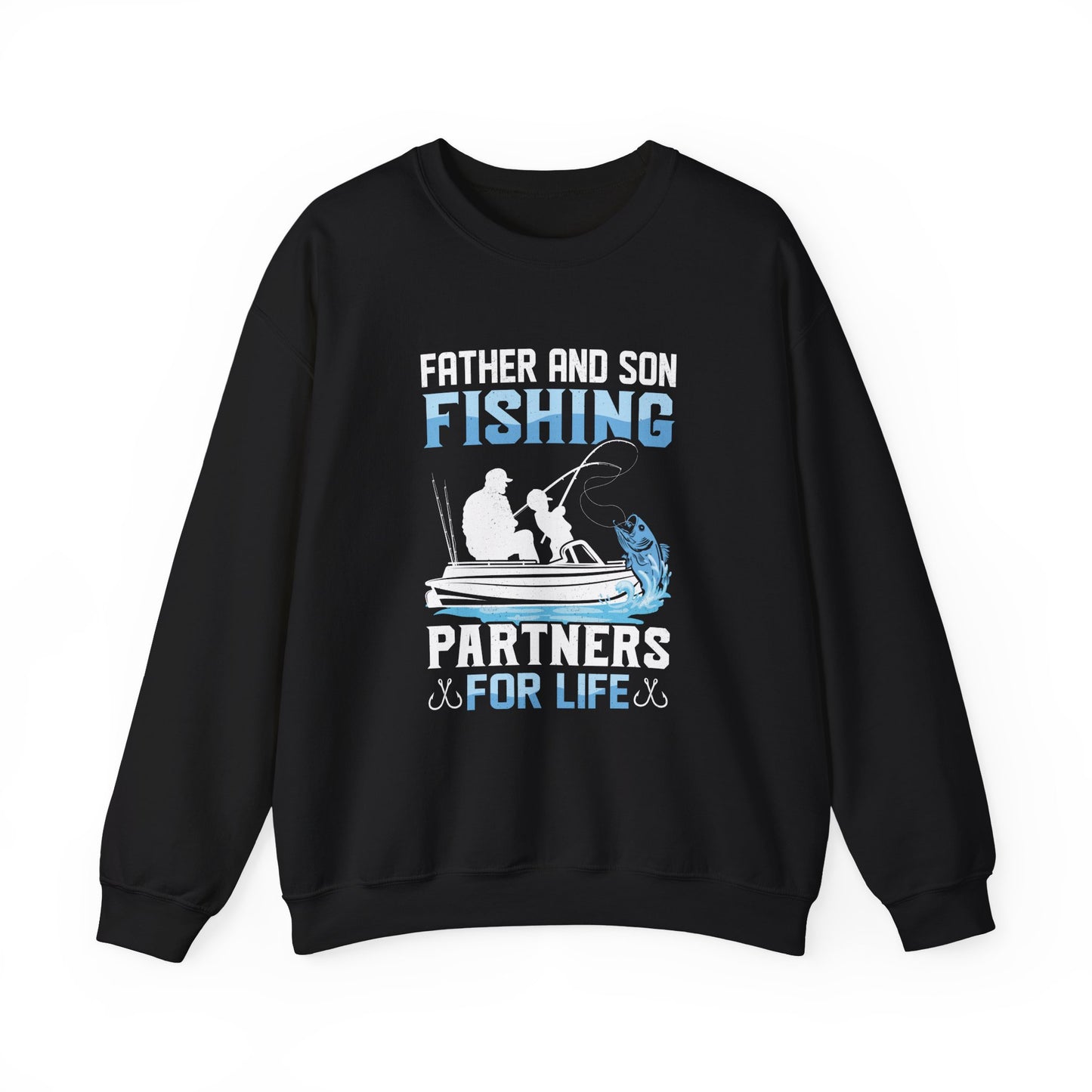 Fishing for Life Crewneck Sweatshirt - Ideal for Anglers & Outdoor Enthusiasts