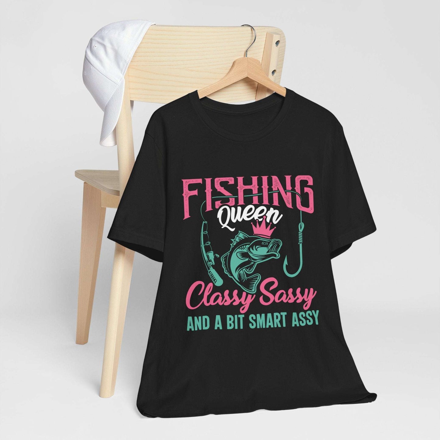 Fishing Queen Tee - Classy Sassy & Smart Assy Short Sleeve T-Shirt for Anglers