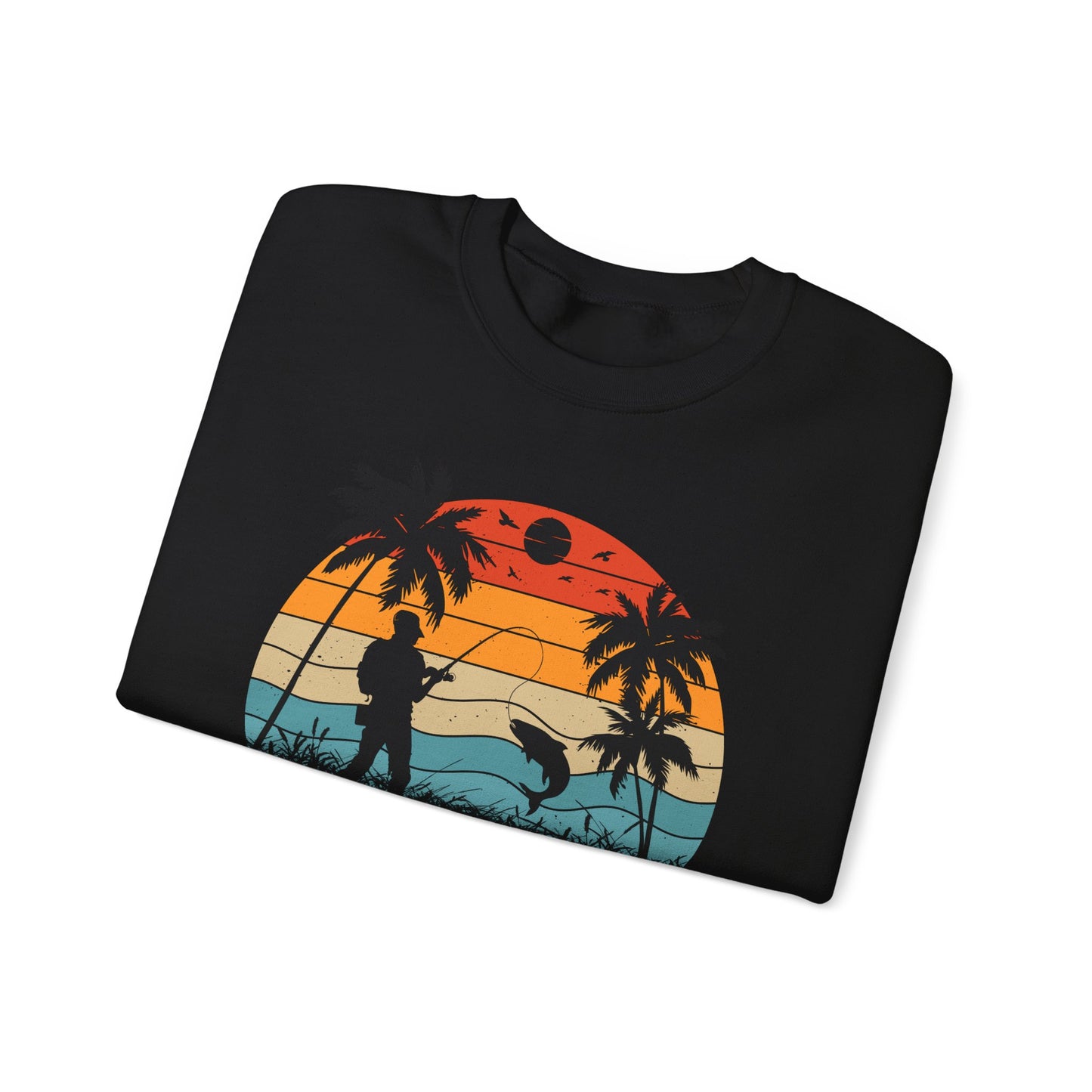 Retro Fishing Crewneck Sweatshirt - Perfect Gift for Anglers