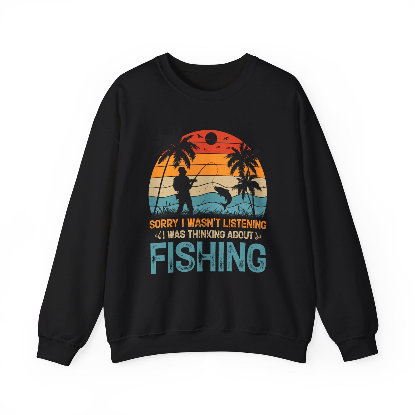 Retro Fishing Crewneck Sweatshirt - Perfect Gift for Anglers
