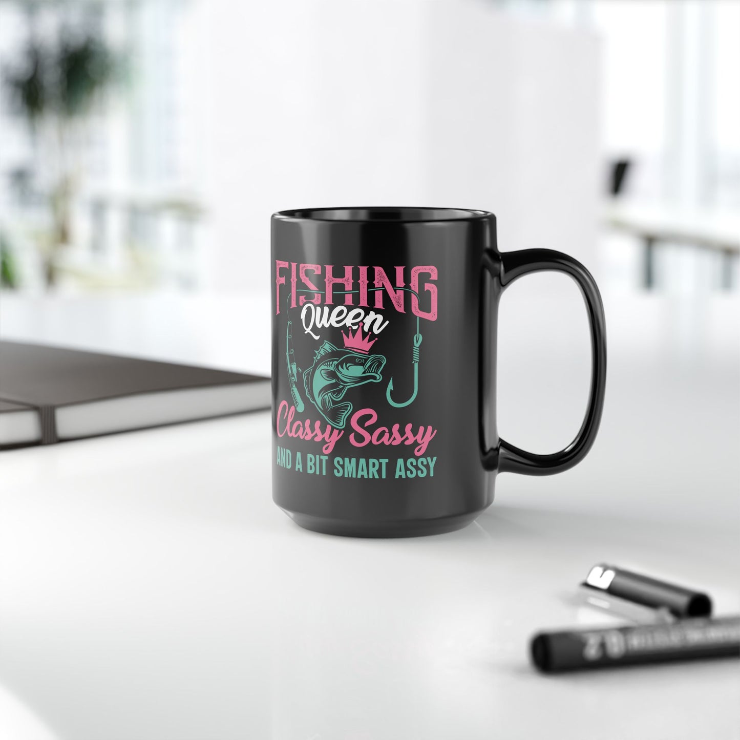 Fishing Queen Mug - Classy, Sassy & a Bit Smart Assy - Perfect Gift for Anglers