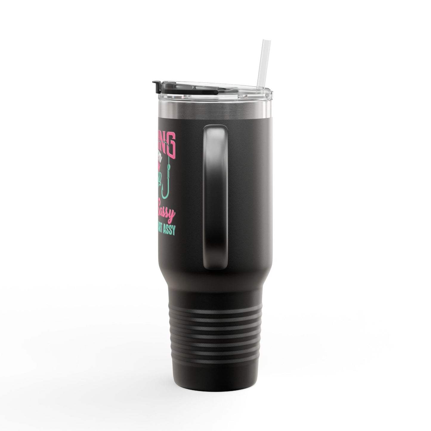 Fishing Queen Insulated Travel Mug - 40oz, Classy Sassy Design