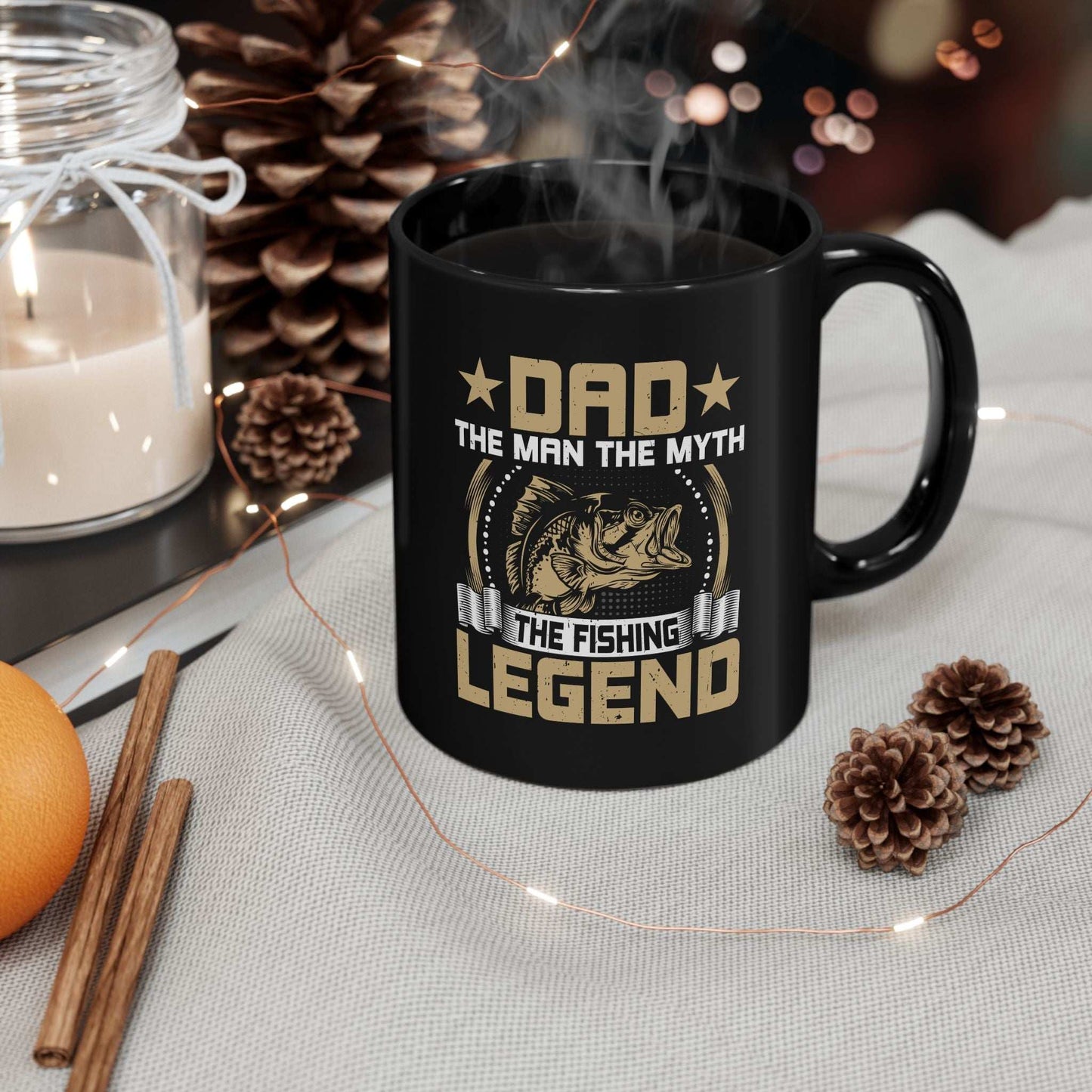Dad The Man The Myth Fishing Legend Mug - Perfect Gift for Father's Day