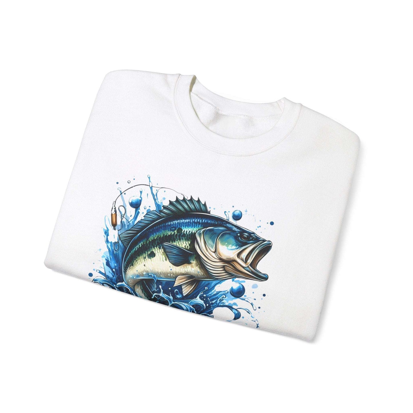 Fishing Therapy Crewneck Sweatshirt - Perfect for Anglers & Fish Lovers
