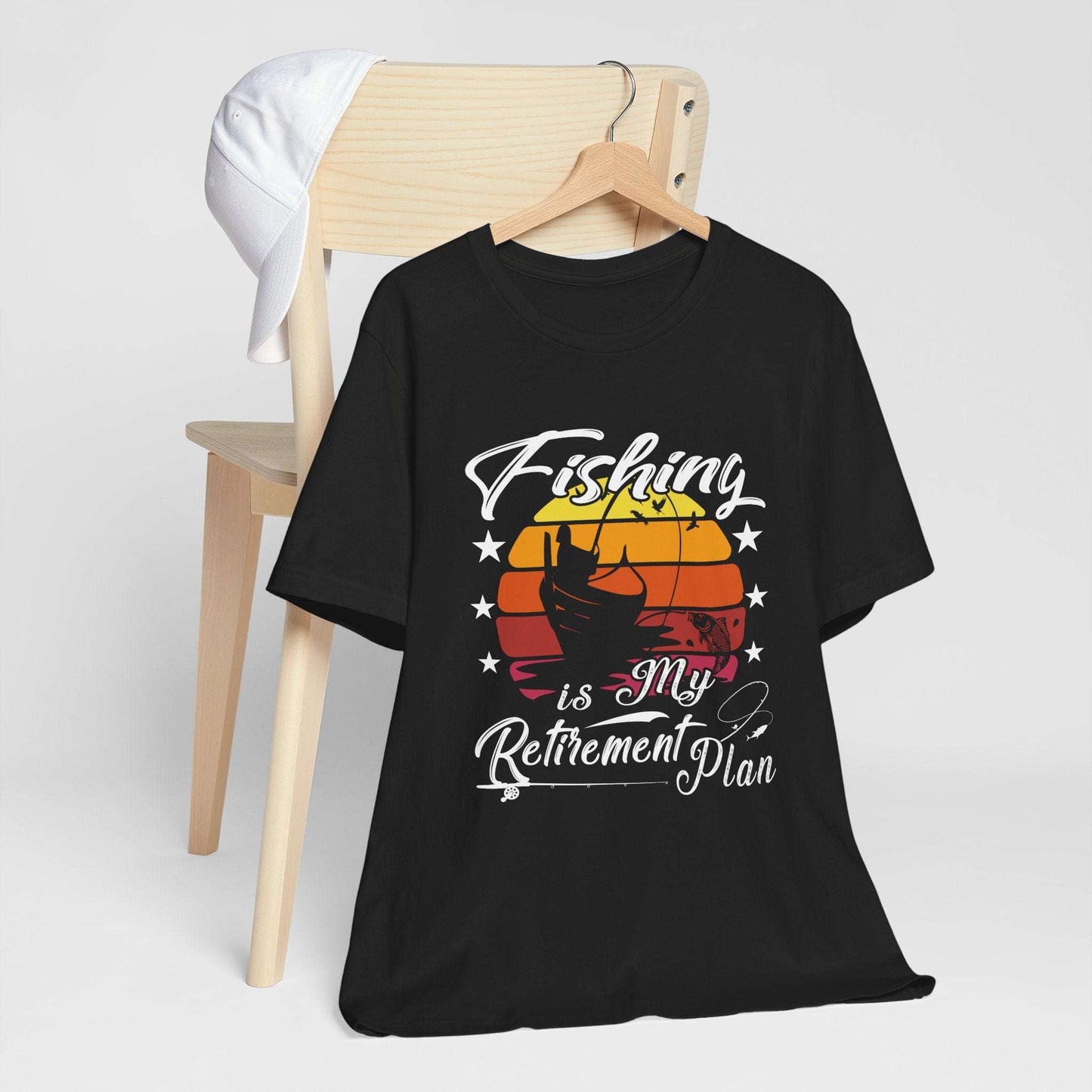 Fishing Is My Retirement Plan Tee - Unisex Jersey Short Sleeve T-Shirt for Fishing Enthusiasts