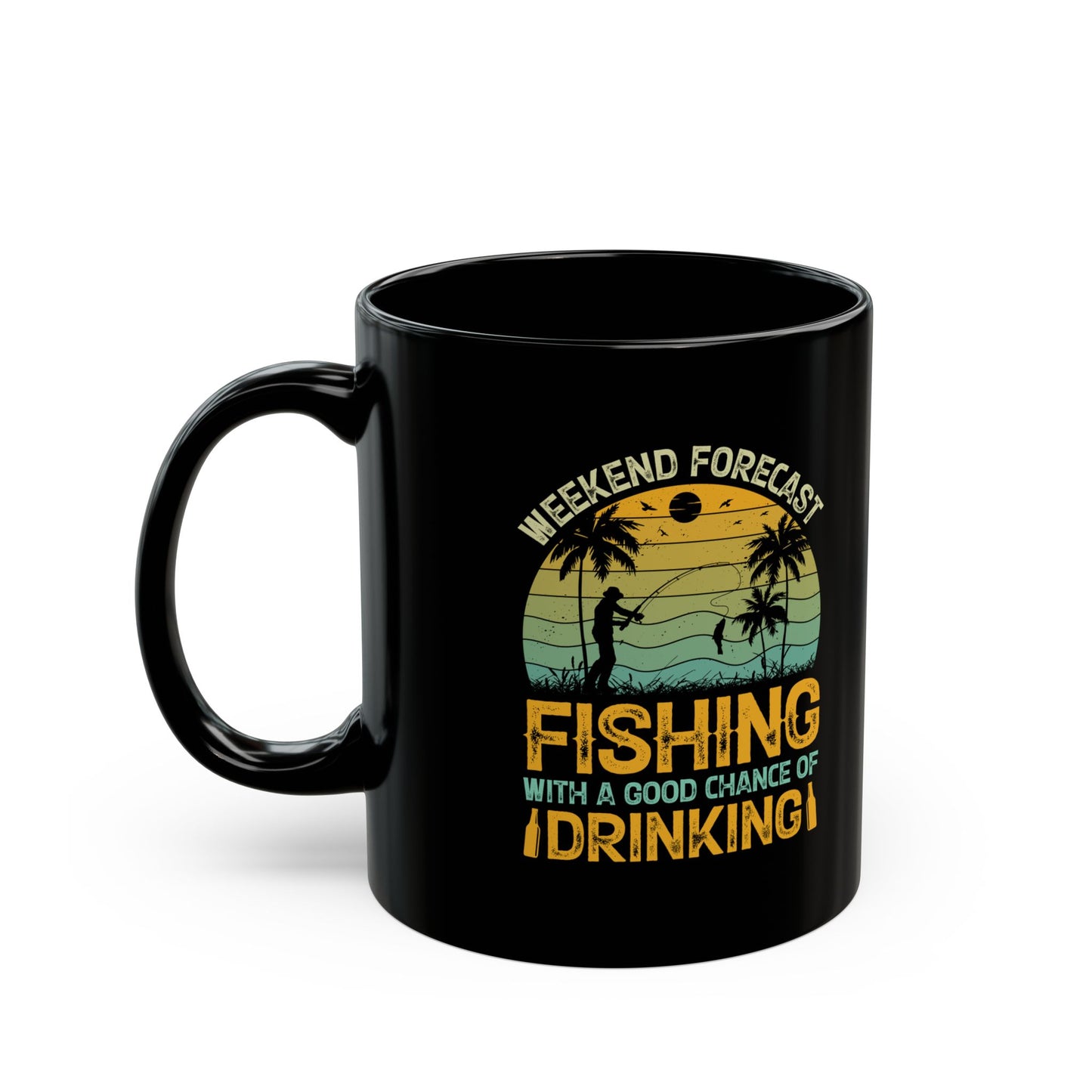 Weekend Forecast Fishing Mug - 11oz & 15oz - Perfect for Fishermen & Outdoor Lovers