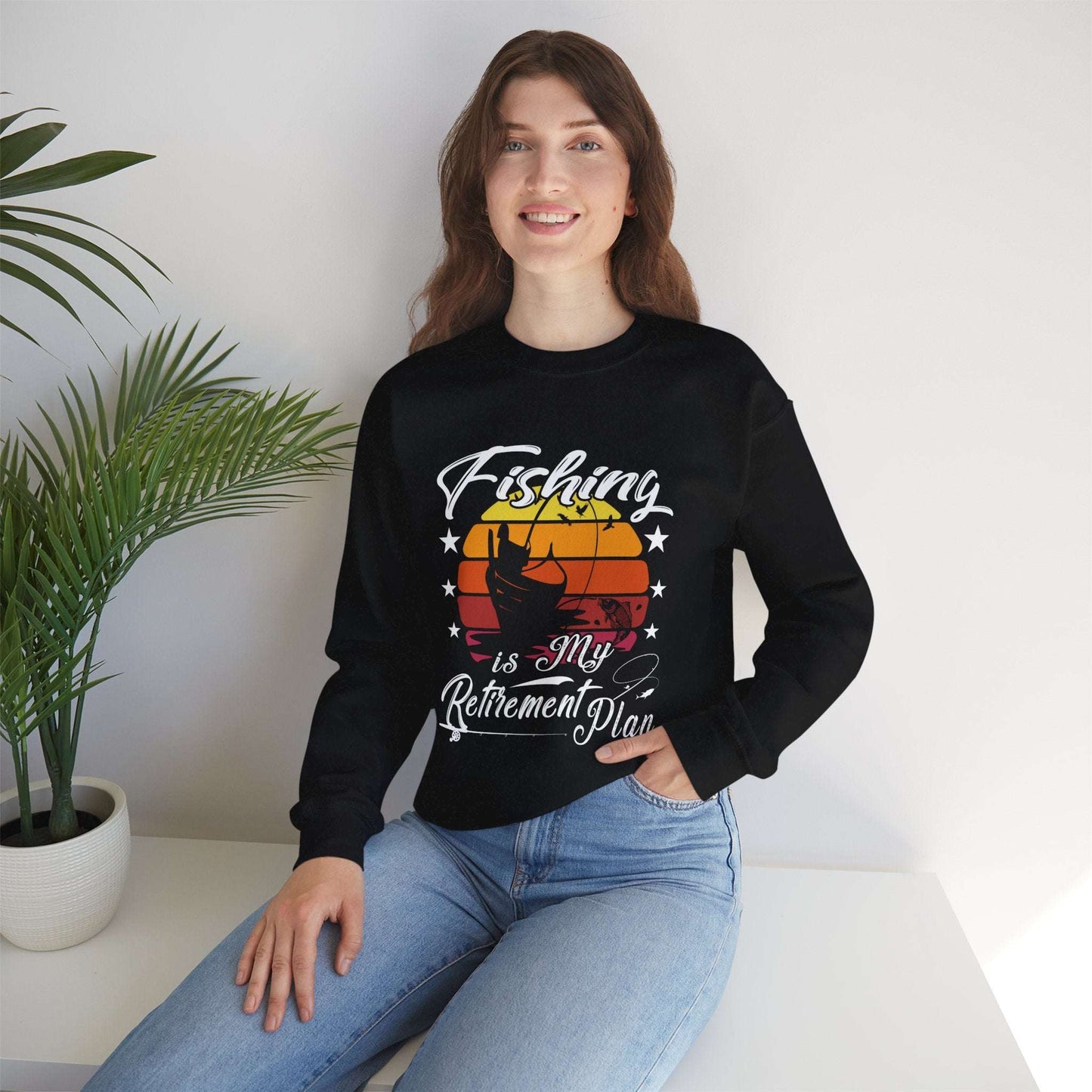 Fishing Retirement Plan Sweatshirt | Unisex Heavy Blend™ Crewneck