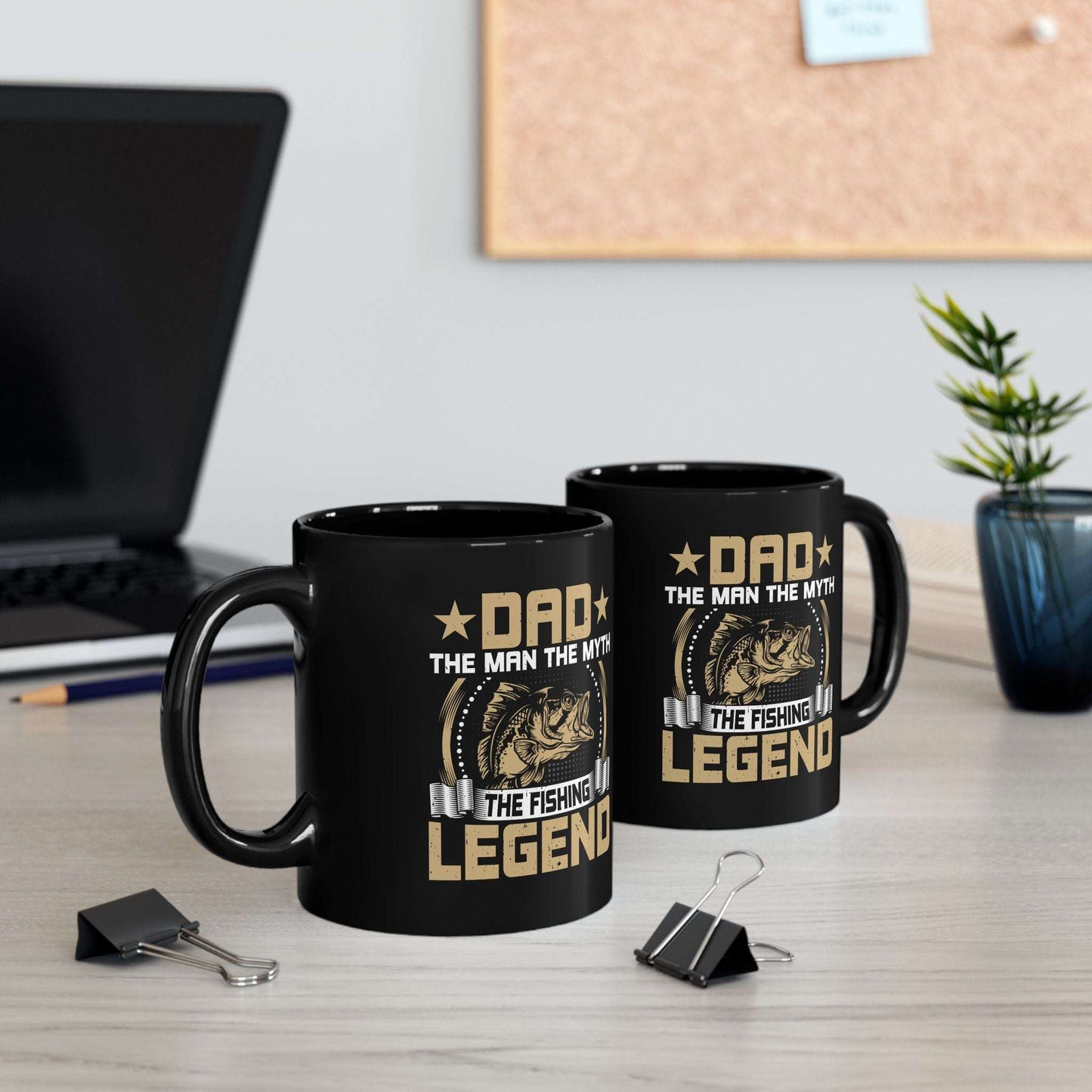 Dad The Man The Myth Fishing Legend Mug - Perfect Gift for Father's Day