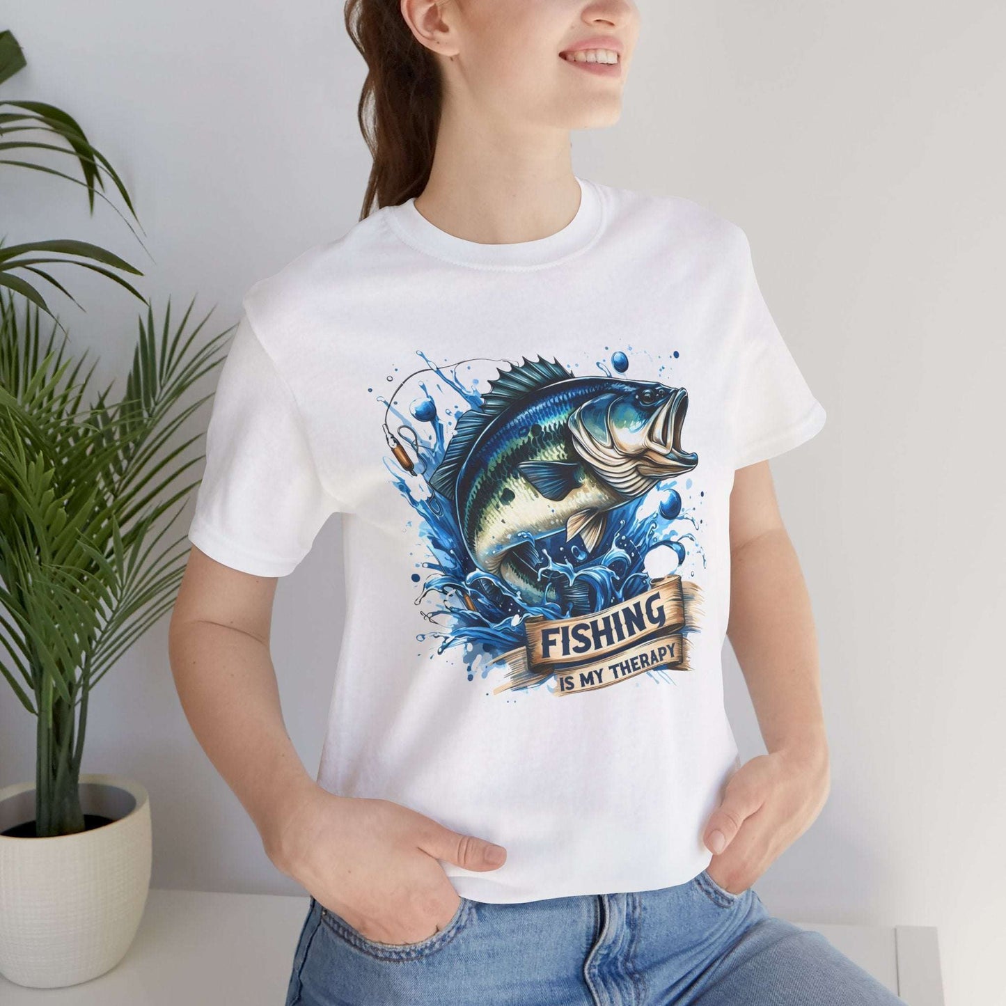 Fishing Is My Therapy Unisex Tee