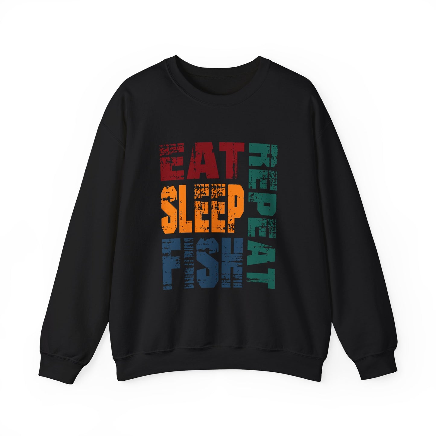 Unisex Heavy Blend™ Crewneck Sweatshirt - Eat Sleep Repeat Fish