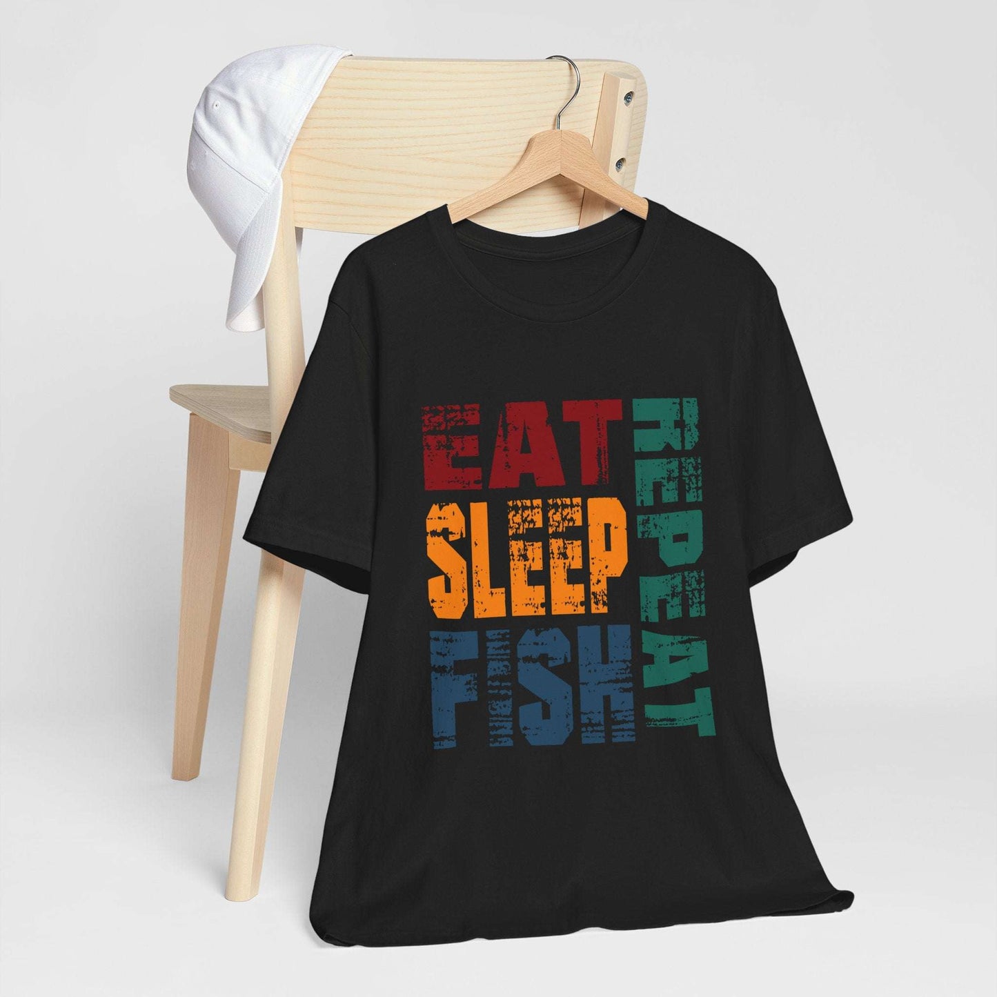 Fishing Lifestyle Tee - Eat Sleep Repeat Graphic Shirt