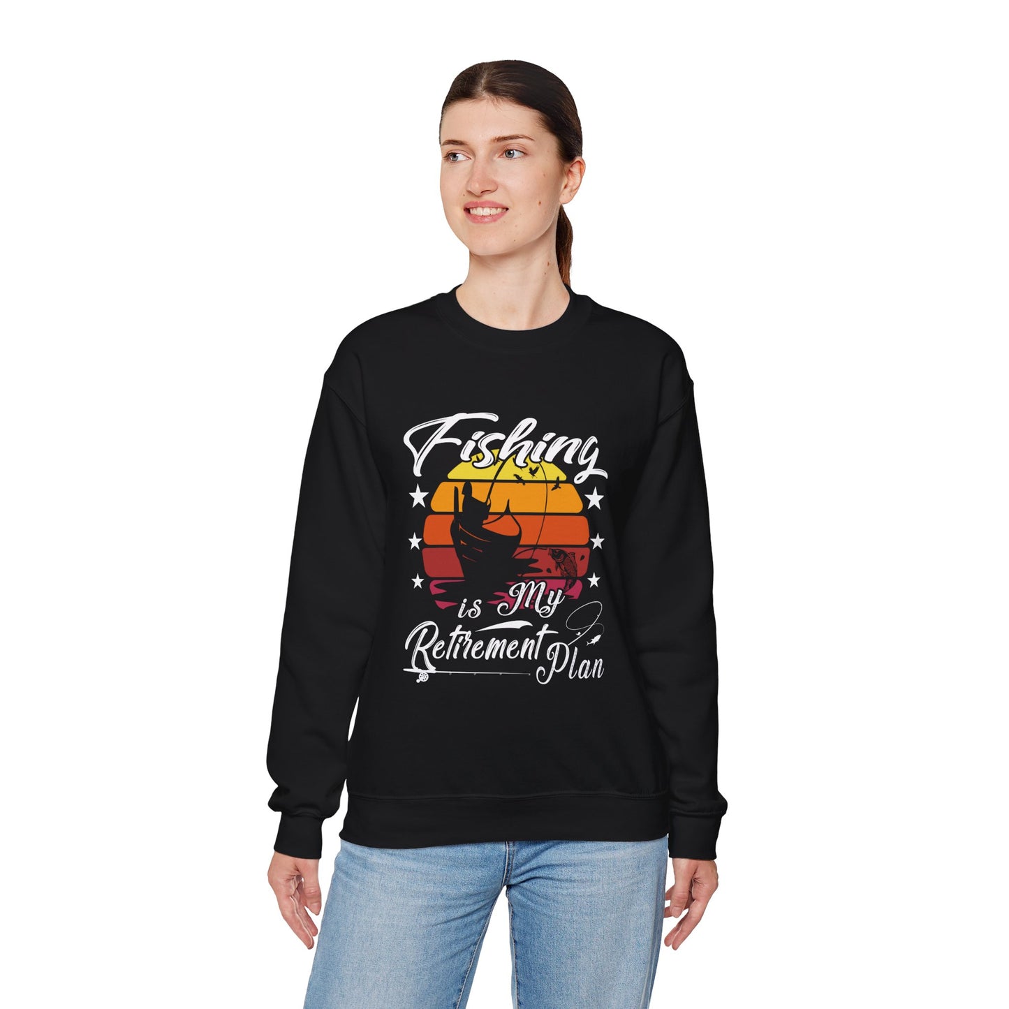 Fishing Retirement Plan Sweatshirt | Unisex Heavy Blend™ Crewneck