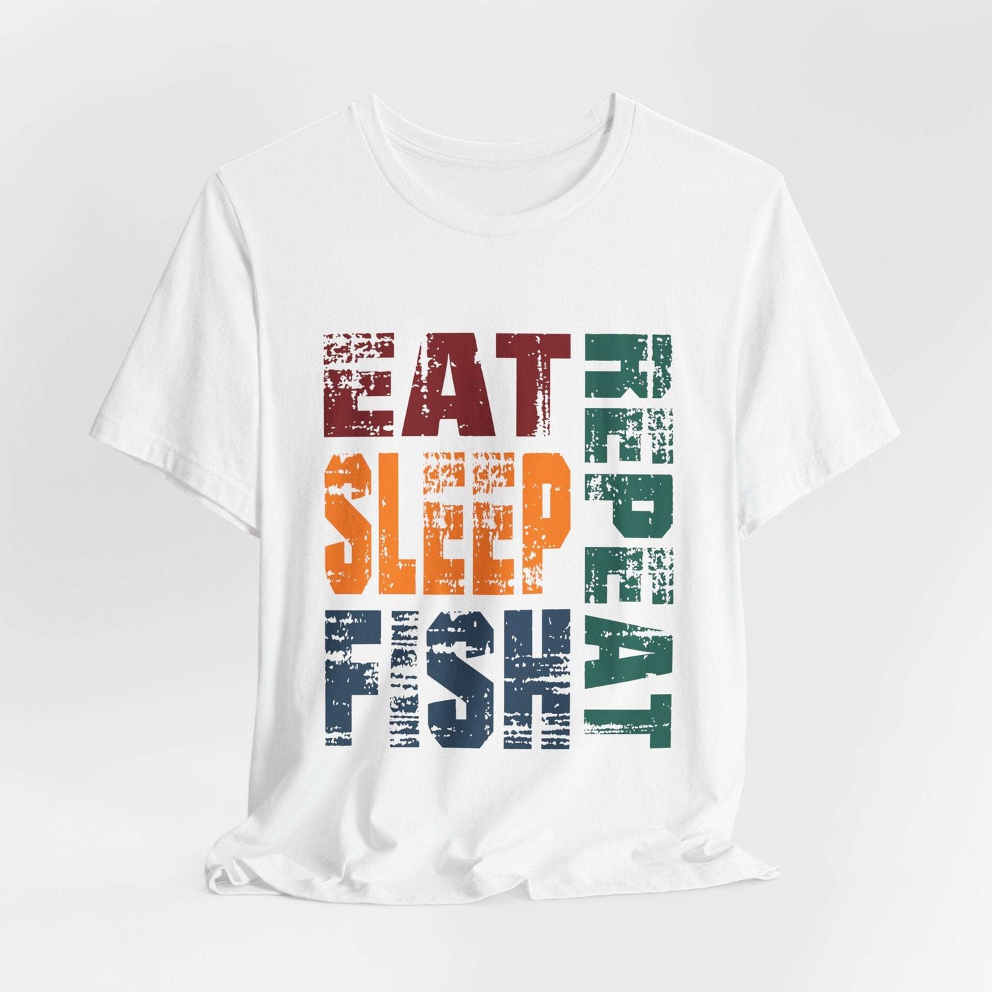 Fishing Lifestyle Tee - Eat Sleep Repeat Graphic Shirt