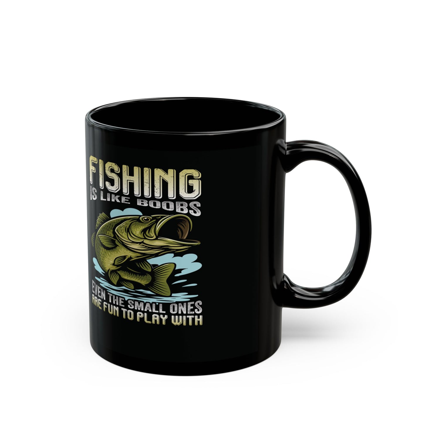 Funny Fishing Mug - "Fishing is Like Boobs" - Perfect Gift for Fishing Lovers