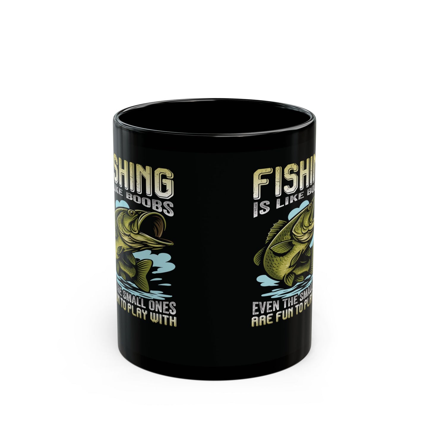 Funny Fishing Mug - "Fishing is Like Boobs" - Perfect Gift for Fishing Lovers