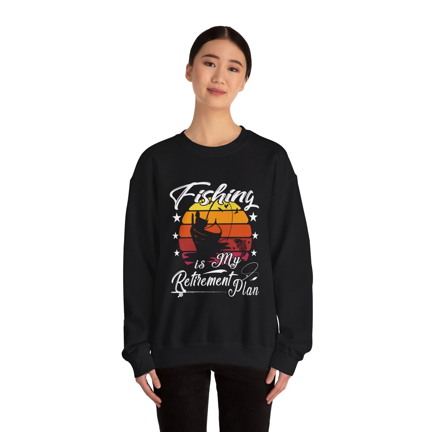 Fishing Retirement Plan Sweatshirt | Unisex Heavy Blend™ Crewneck