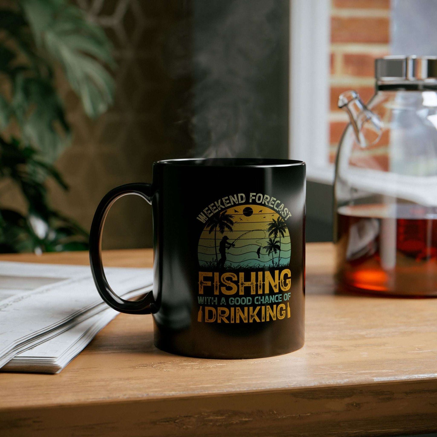Weekend Forecast Fishing Mug - 11oz & 15oz - Perfect for Fishermen & Outdoor Lovers