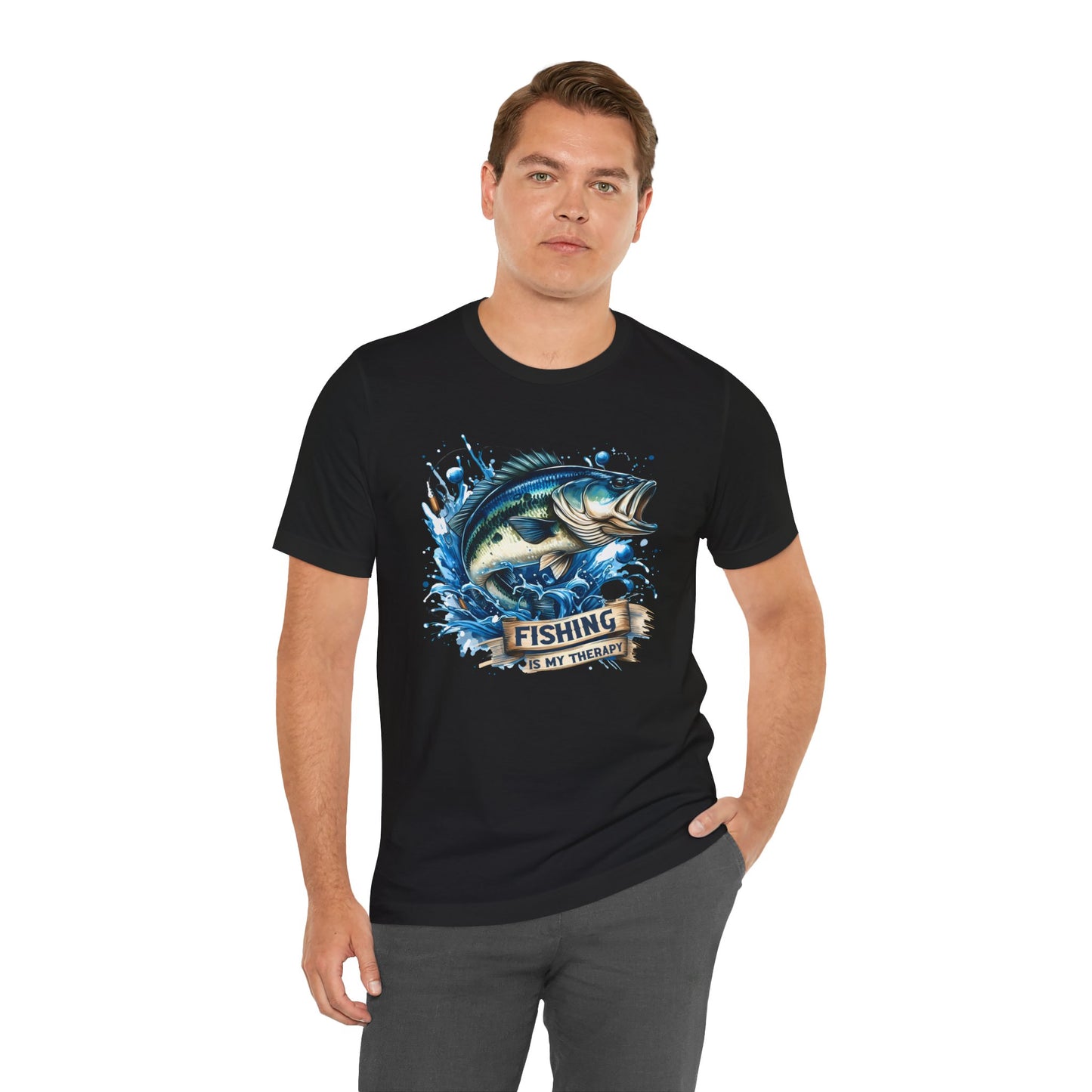 Fishing Is My Therapy Unisex Tee