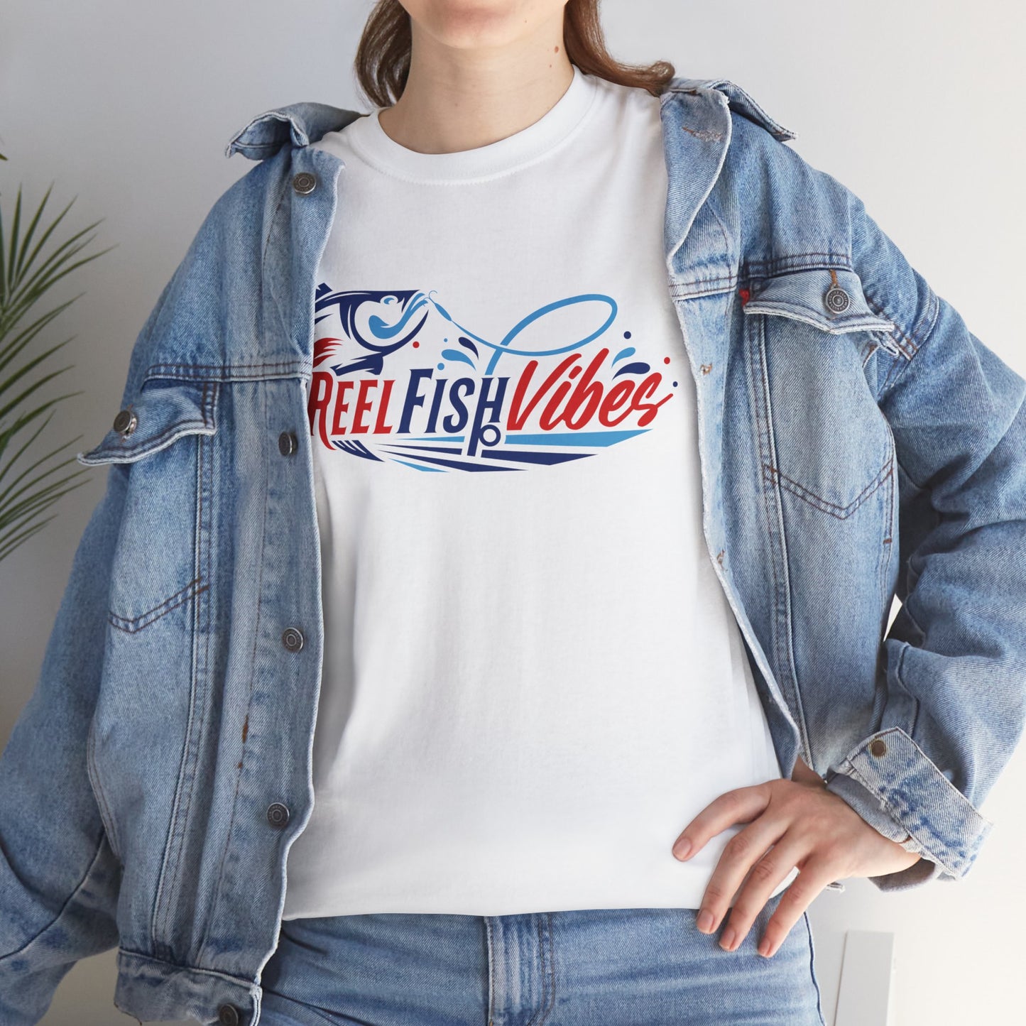 Reel Fish Vibes T-Shirt, Fishing Shirt, Unisex Cotton Tee, Angler Gift, Outdoor Apparel, Summer Fishing Style, Vacation Wear