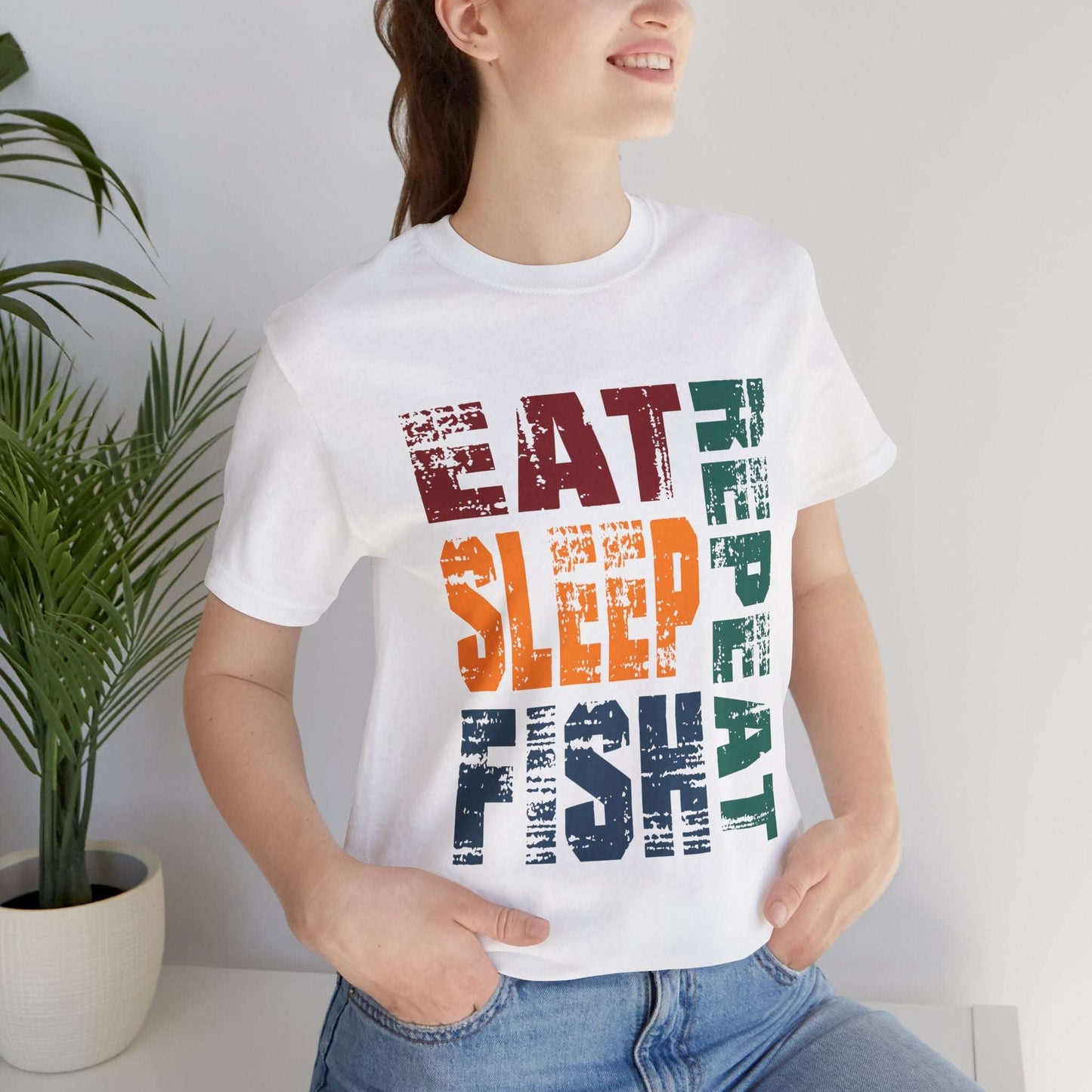 Fishing Lifestyle Tee - Eat Sleep Repeat Graphic Shirt