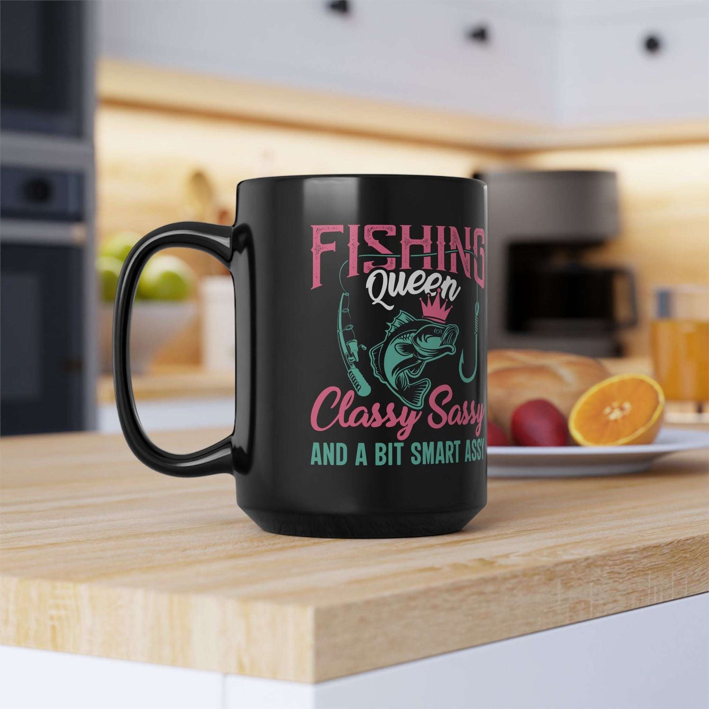 Fishing Queen Mug - Classy, Sassy & a Bit Smart Assy - Perfect Gift for Anglers