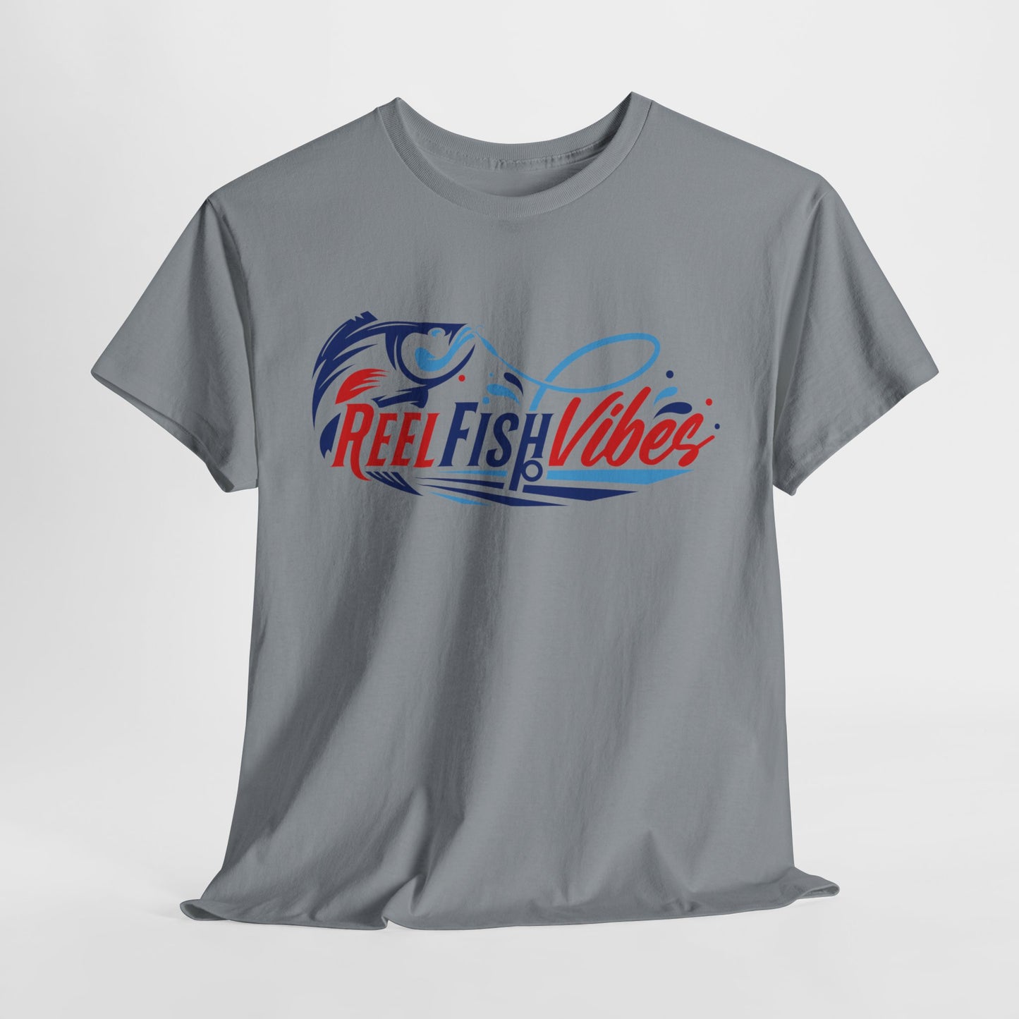 Reel Fish Vibes T-Shirt, Fishing Shirt, Unisex Cotton Tee, Angler Gift, Outdoor Apparel, Summer Fishing Style, Vacation Wear