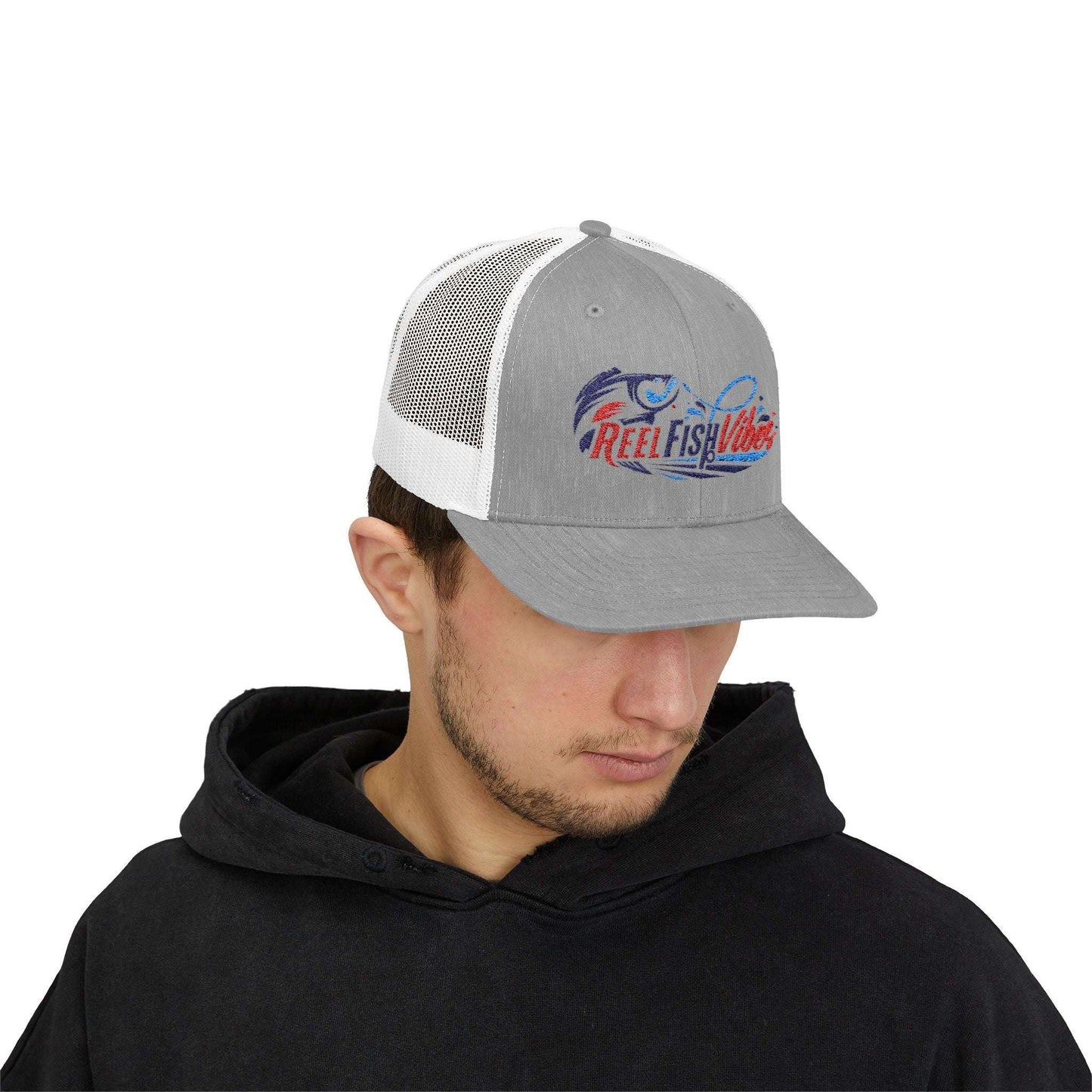 Reel Fish Vibes Snapback Trucker Cap - Perfect for Fishing Enthusiasts