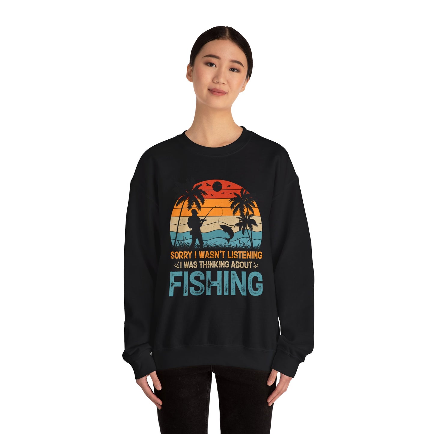 Retro Fishing Crewneck Sweatshirt - Perfect Gift for Anglers