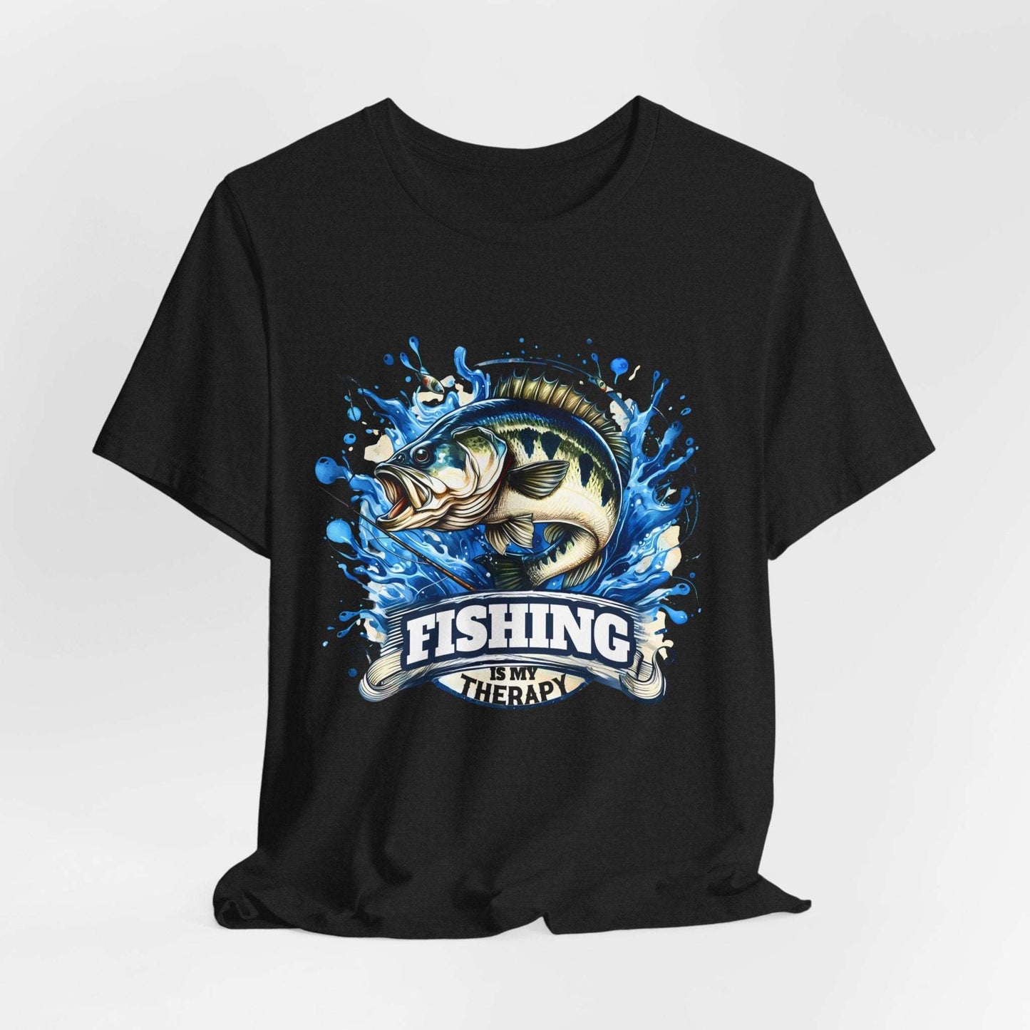 Fishing Is My Therapy Unisex T-Shirt - Perfect Gift for Fishing Enthusiasts