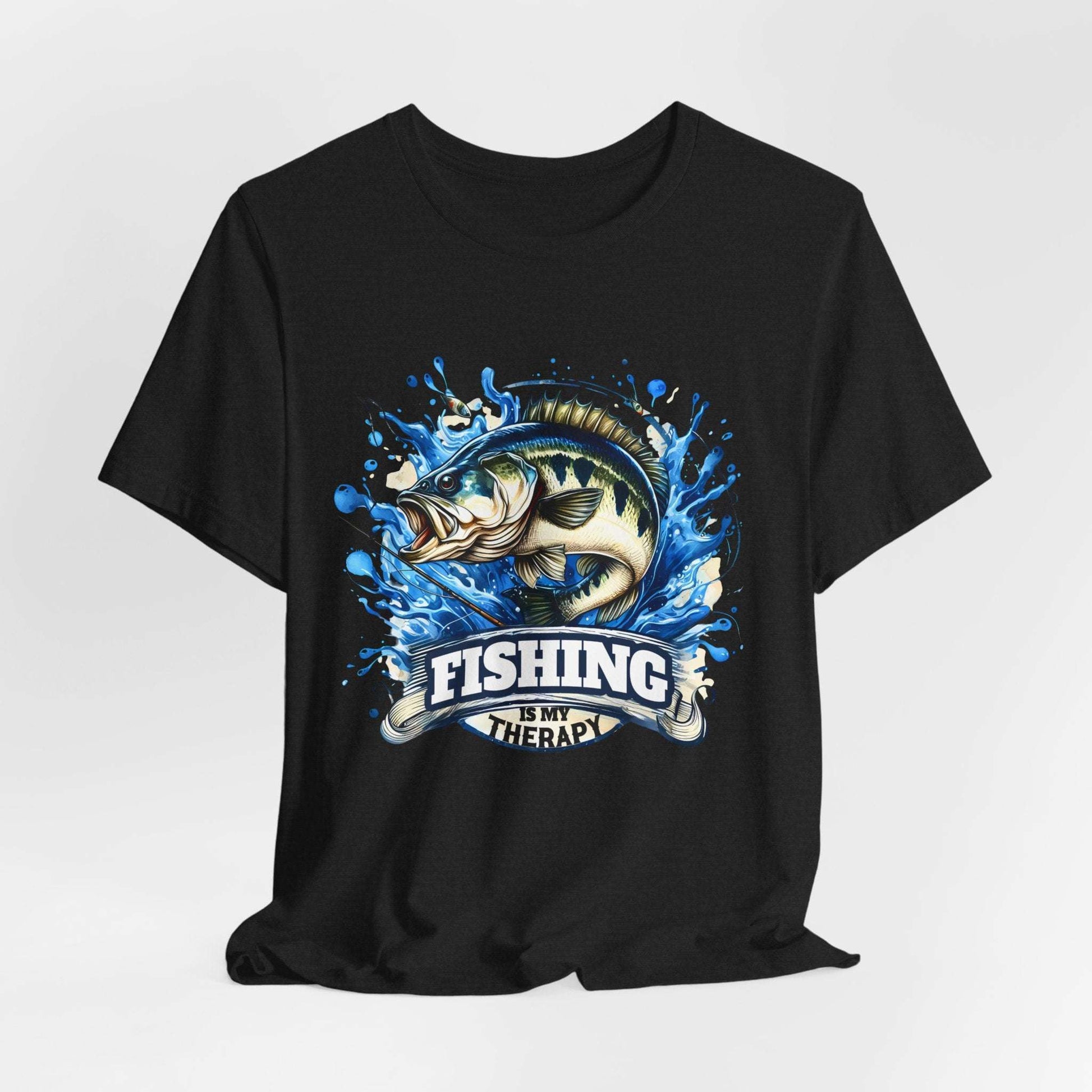 Fishing Is My Therapy Unisex T-Shirt - Perfect Gift for Fishing Enthusiasts