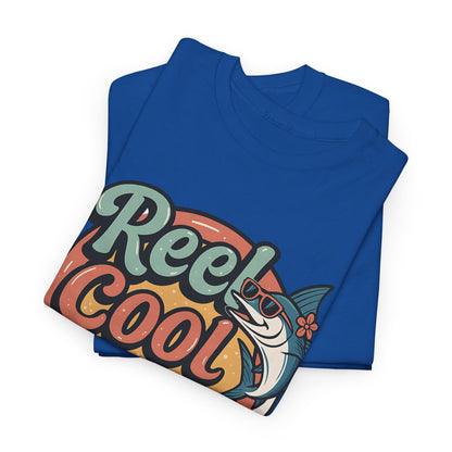 Reel Cool Mama Unisex Heavy Cotton Tee - Fun Fishing Graphic T-Shirt