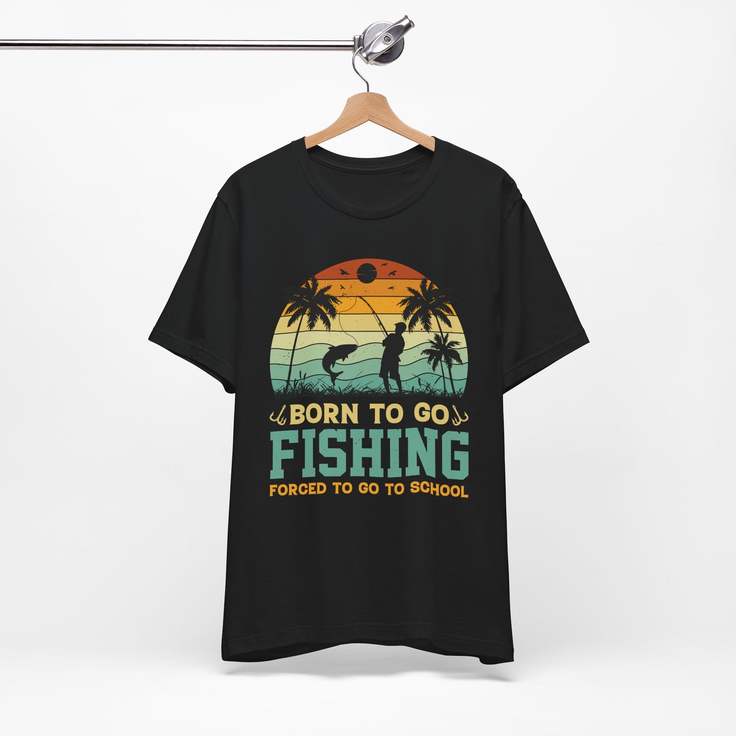 Fishing Vibes Graphic Tee - Born to Go Fishing