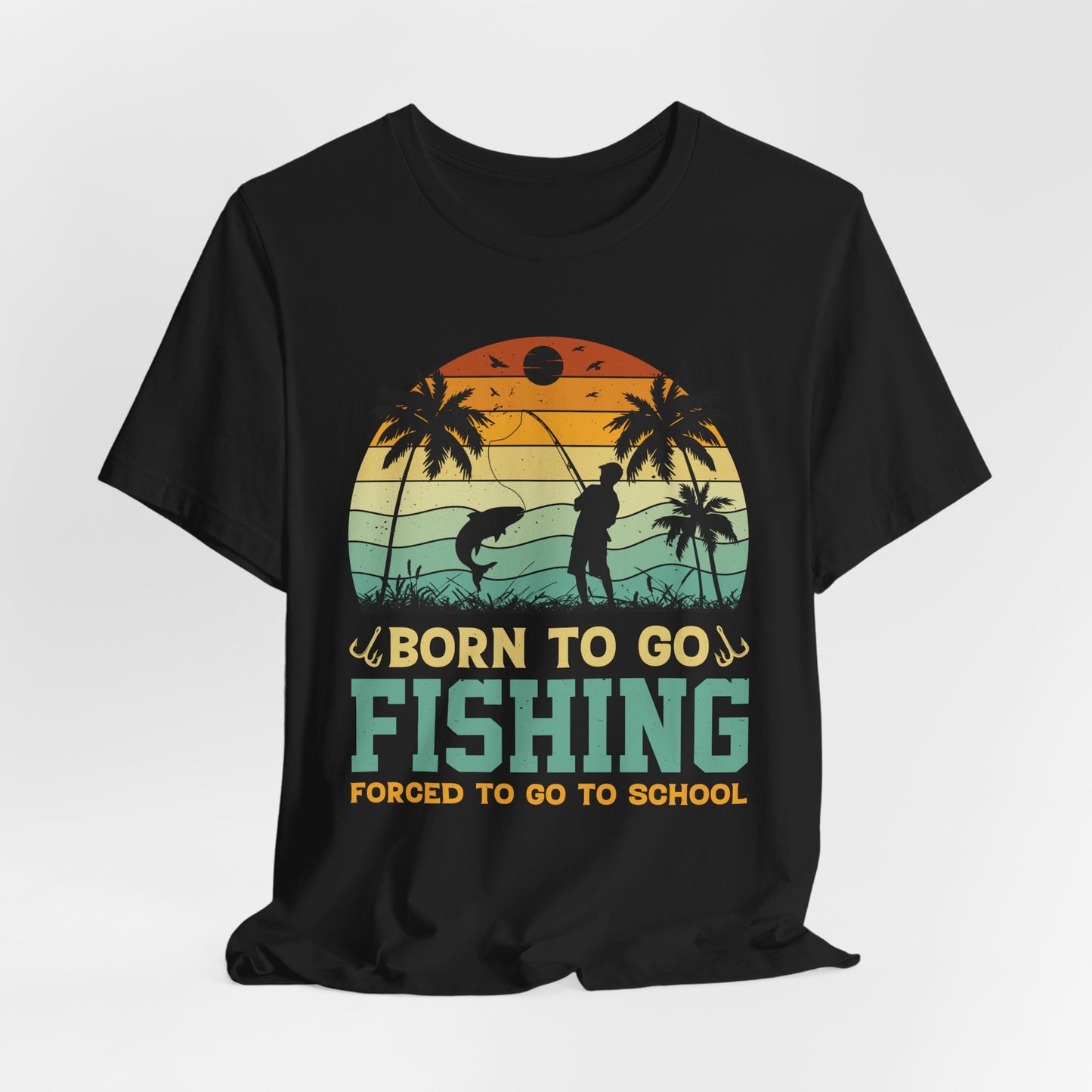 Fishing Vibes Graphic Tee - Born to Go Fishing