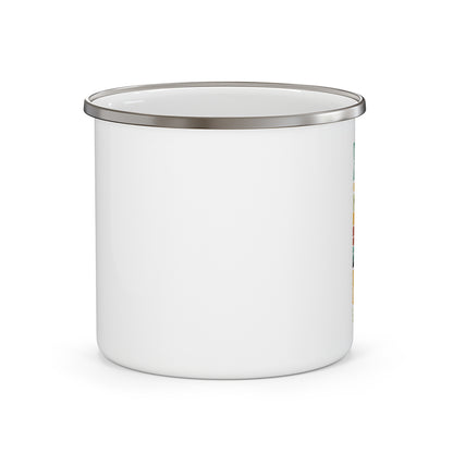 Fishing & Hunting Enamel Camping Mug - Perfect for Outdoors Enthusiasts