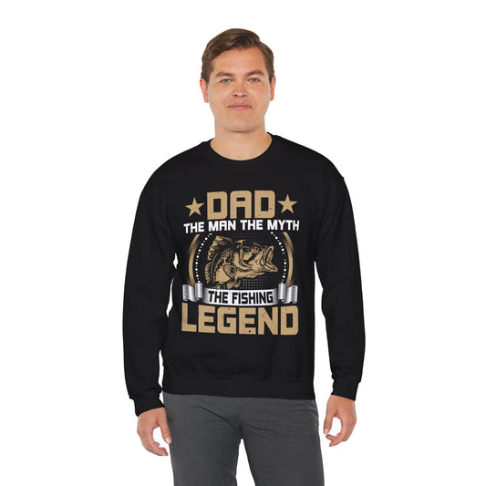 Fishing Legend Sweatshirt for Dad | Unisex Crewneck | Perfect Gift for Father's Day