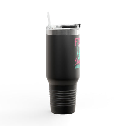 Fishing Queen Insulated Travel Mug - 40oz, Classy Sassy Design