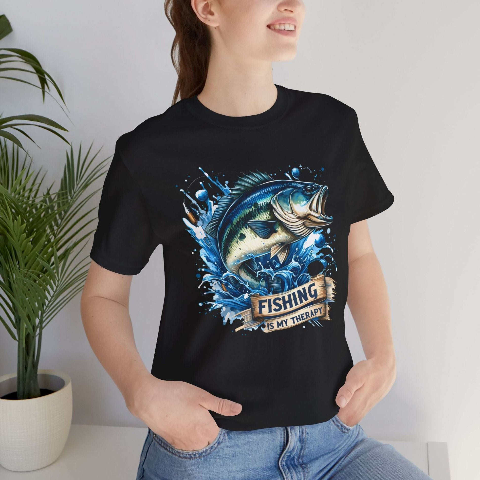 Fishing Is My Therapy Unisex Tee