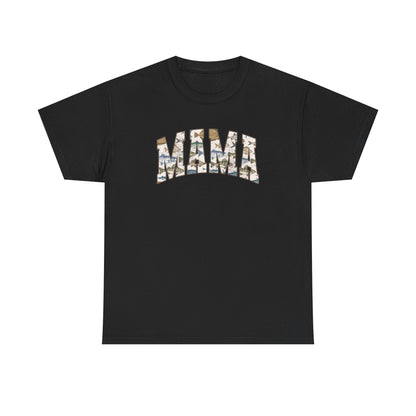 MAMA Fishing Distressed Design - Cool Unisex Heavy Cotton Tee with Casual Comfort for Every Occasion