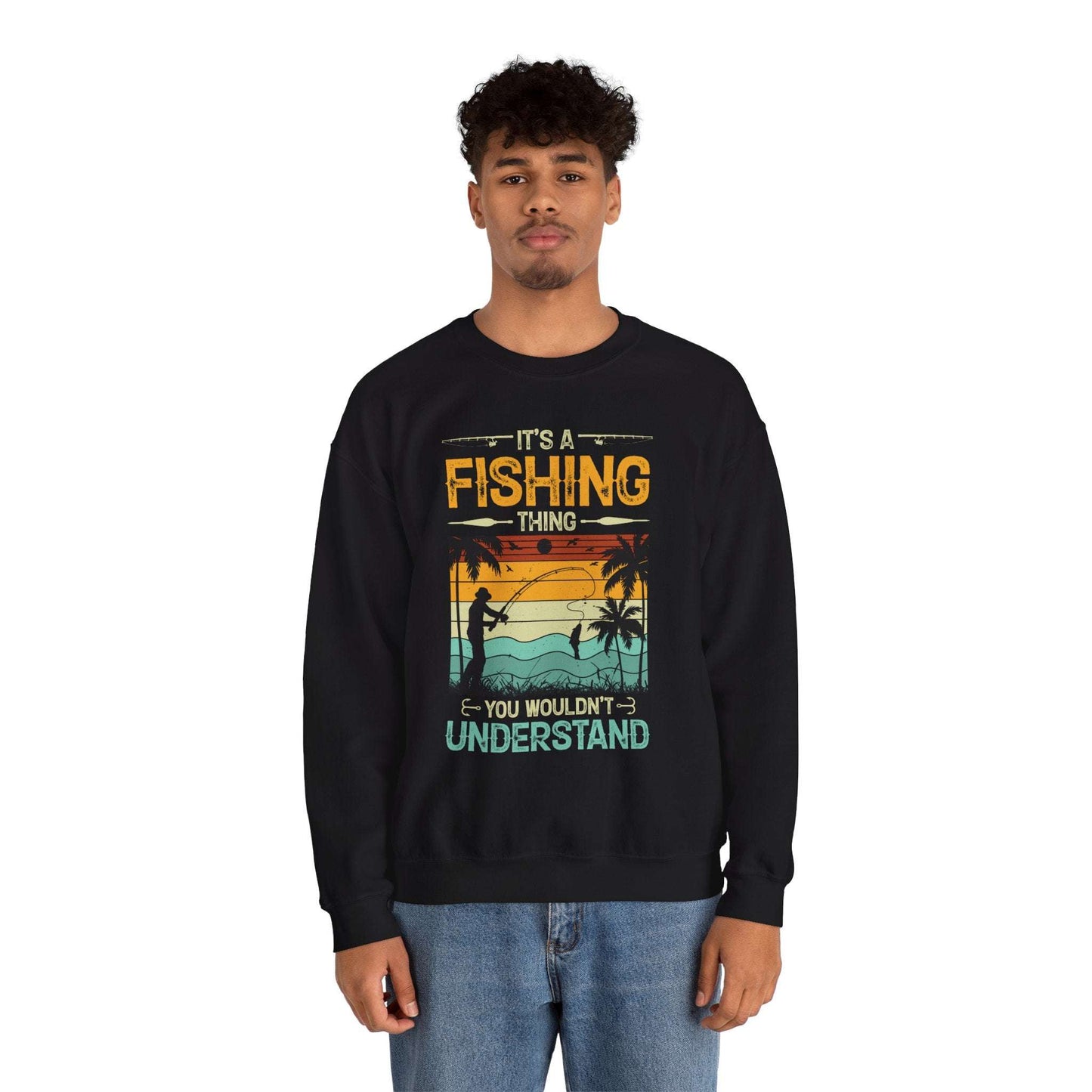 Fishing Things Unisex Crewneck Sweatshirt – Perfect for Anglers