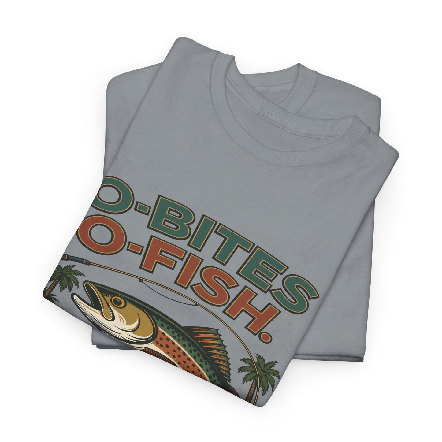 OO7 - O-Bites O-Fish Fishing 7 Hours - Tee - Unisex Heavy Cotton T-Shirt for Outdoor Enthusiasts