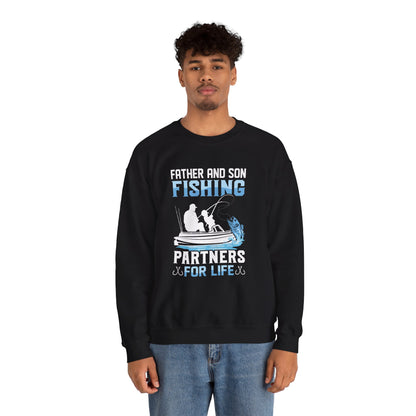 Fishing for Life Crewneck Sweatshirt - Ideal for Anglers & Outdoor Enthusiasts