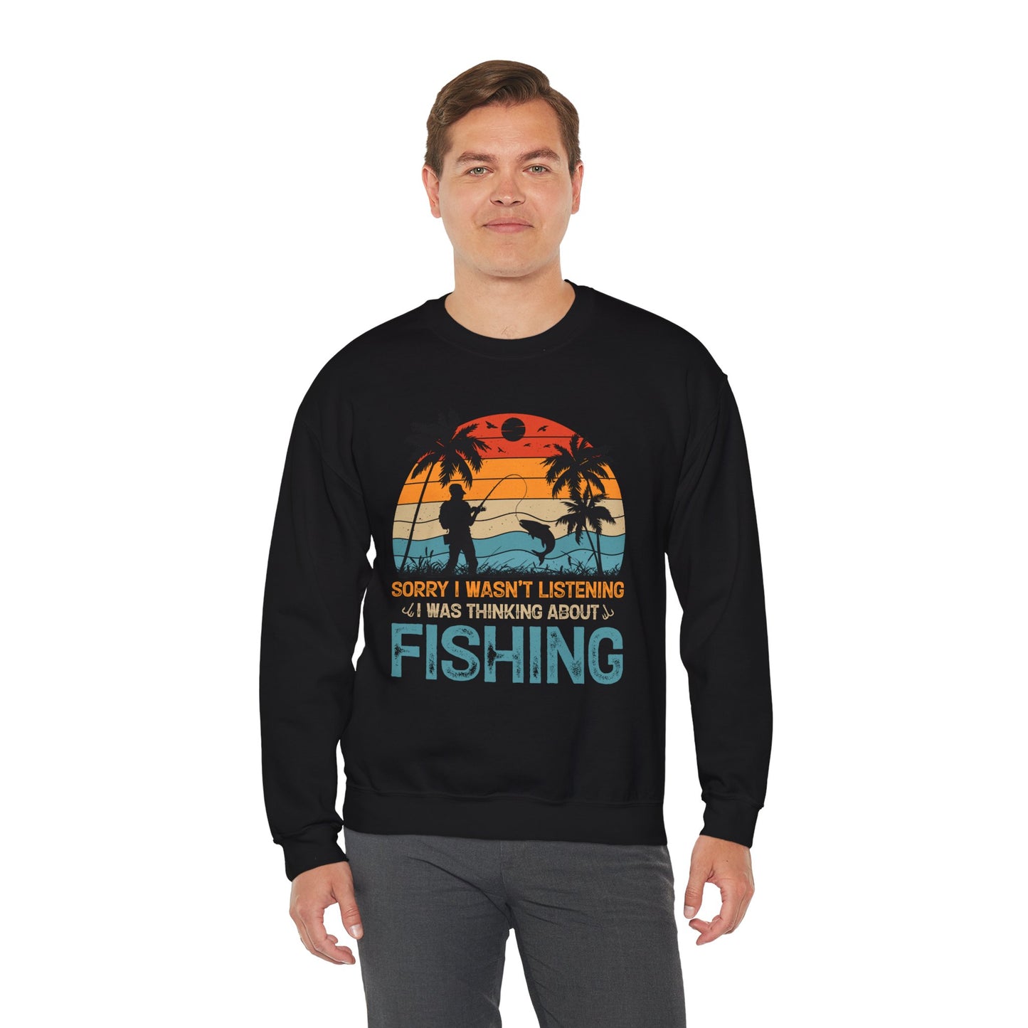 Retro Fishing Crewneck Sweatshirt - Perfect Gift for Anglers