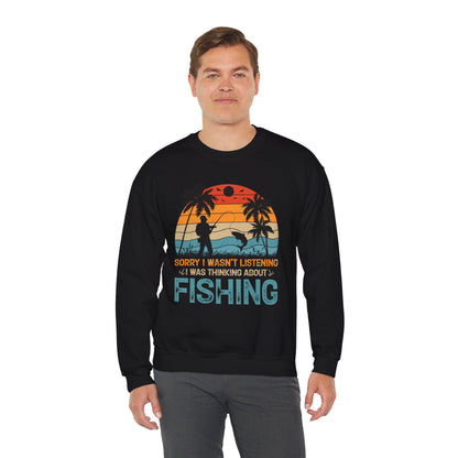Retro Fishing Crewneck Sweatshirt - Perfect Gift for Anglers