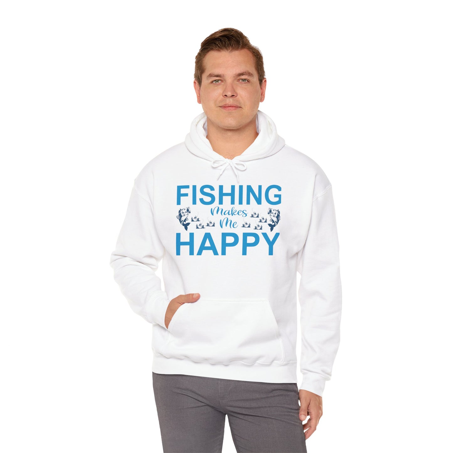Fishing Makes Me Happy Hoodie