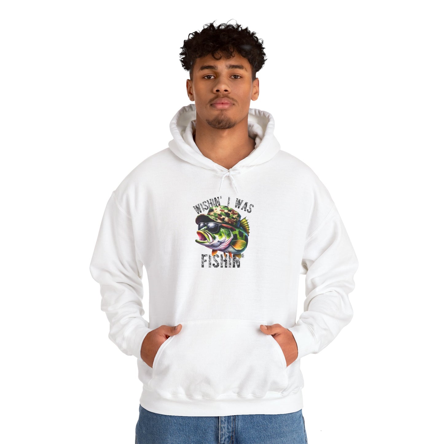 Fishing Vibes Unisex Hoodie - Cool Bass Fish Design